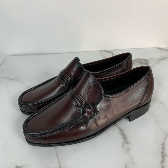 Florsheim Como Black Cherry Cavello Leather Slip-On Loafers main image 11